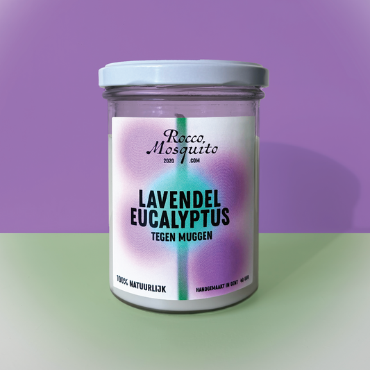 Lavendel Eucalyptus - kaars in een pot